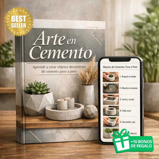 Guía definitiva para aprender a Crear Arte en Cemento + 10 REGALOS